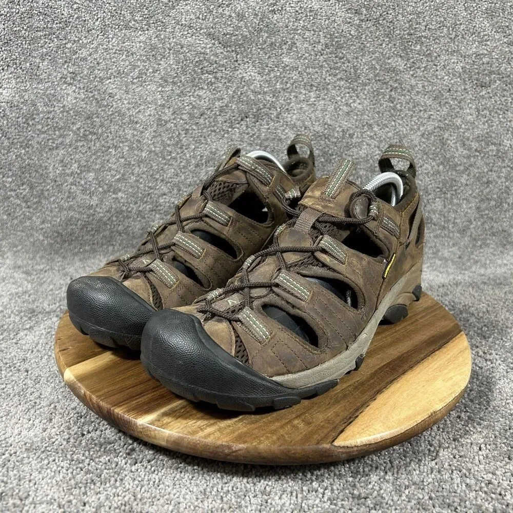 KEEN Arroyo II Men’s Size 10 Brown Leather Waterproof Trail Hiking Sandals Used